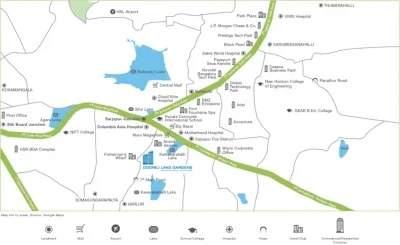 Godrej Lake Gardens location map