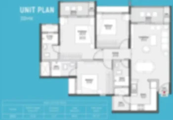 Godrej Tiara 4.5 BHK apartment Floor Plan by Godrej Properties in Goraguntepalya, Yeshwanthpur, West Bangalore